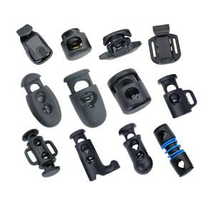 200 pcs dây rút chuyển đổi Stopper Nhựa Dây khóa Bungee <span class=keywords><strong>Clasp</strong></span> cho dây giày đàn hồi - Product Image 1