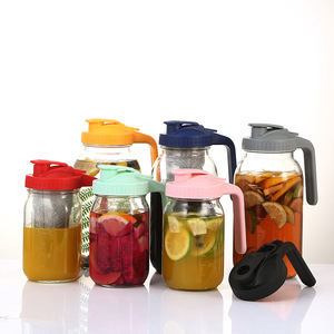 32oz rộng miệng <span class=keywords><strong>Glass</strong></span> Mason Jar với lật đổ nắp-cà phê <span class=keywords><strong>Creamer</strong></span> <span class=keywords><strong>Pitcher</strong></span> - Product Image 5