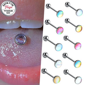 Piercings de Lengua Freya de Grado Implante, Anillos Labret de Titanio, Joyería Corporal, Pendientes de Nariz de Cristal de Moda <span class=keywords><strong>para</strong></span> Mujer - Product Image 1