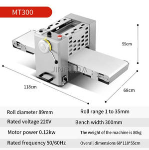 미니 상업용 휴대용 밀가루 반죽 프레스 기계 카운터 탑 페이스트리 크로와상 시트 우유 물 베이커리 새로운 - Product Image 3