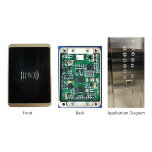 Lector de Tarjetas para Ascensor al por Mayor, Anti-Copia, Carcasa de Aleación de Aluminio, W26/W34, 13.56Mhz, Encriptable, Control de Acceso - Product Image 1