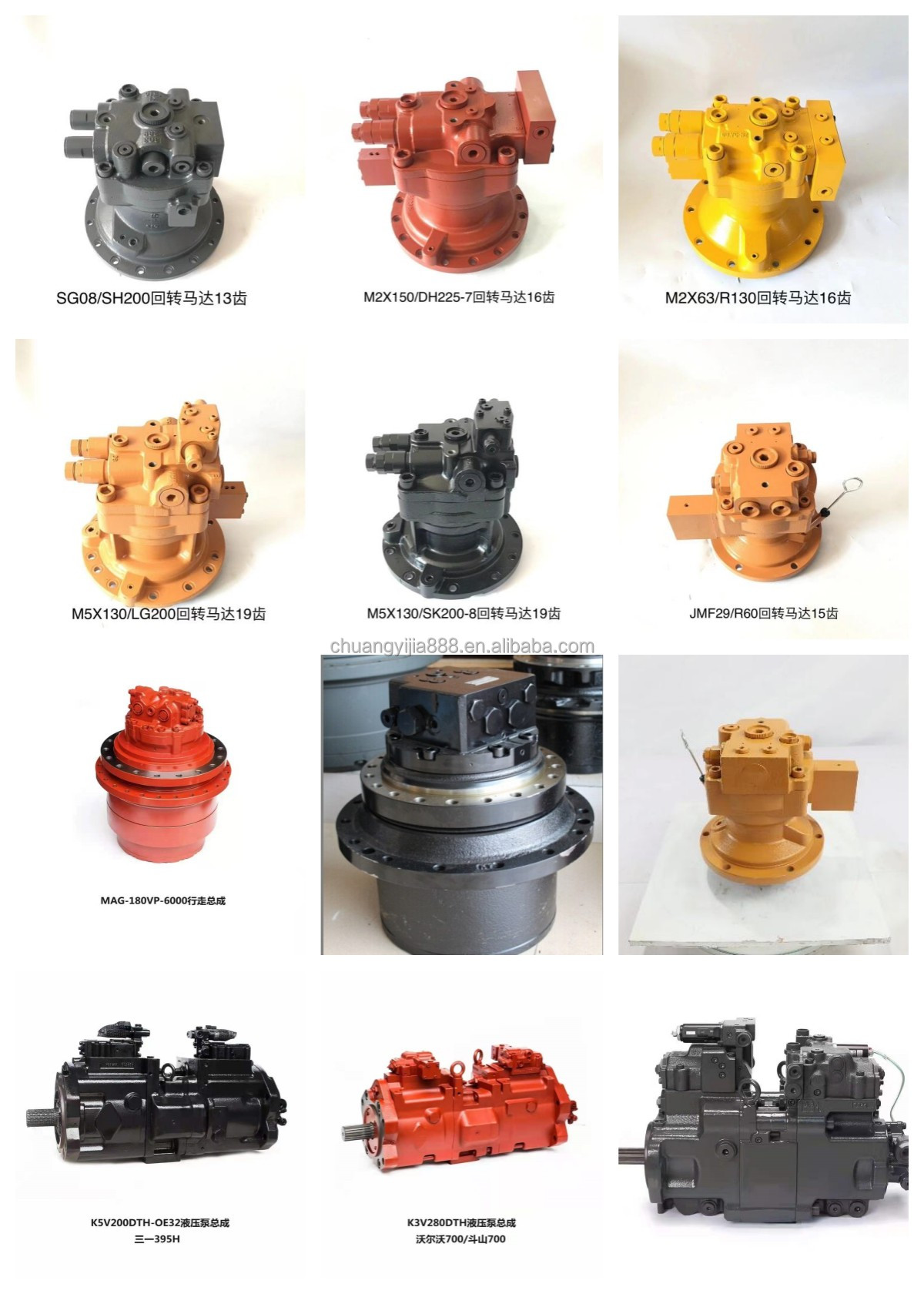 4LE1 4LE2 Water Pump for SY75 ZX70 SK75-8 Excavator Parts