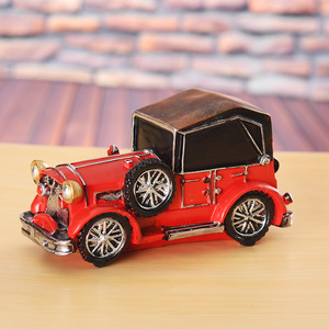 Hucha de resina creativa, adornos para sala de estar, modelo de escritorio de coche Vintage de estilo europeo personalizado - Product Image 3