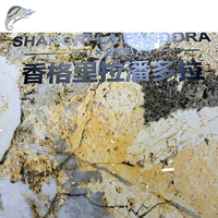 Dalle en pierre frittée effet marbre or Chameleonstone 800*2600*9mm pour revêtement mural de luxe