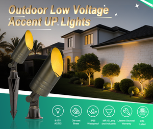 Heavy Duty Brass MR16 Spotlight Outdoor LED Low Voltage Landscape <strong>Lighting</strong> <strong>Tree</strong> Garden up Spot Lights - Product Image 4