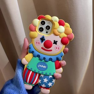 Dễ Thương Phim Hoạt Hình Mềm Vui <span class=keywords><strong>Joker</strong></span> Phim Hoạt Hình Chú Hề Điện Thoại Di Động Bìa Thích Hợp Cho Iphone 11 12 13 14 15 Pro Max Silicone Trường Hợp Điện Thoại - Product Image 1