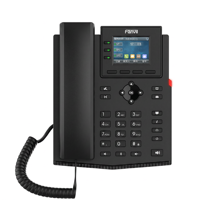 Téléphone IP Gigabit X303G avec écran couleur 2,4 pouces, 1000 Mbps, double port PoE, conférence 6 voies, EHS, SIP, 4 lignes SIP, voix HD, VoIP professionnel de bureau