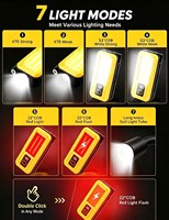 Lámpara de Inspección LED Recargable con 7 Modos, Cuello Flexible, Magnética, para Reparación de Motores, Mantenimiento de Automóviles y Taller