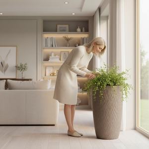 Pots de fleurs en céramique, grands, modernes, classiques, pour l'intérieur/l'extérieur, pour plantes de <span class=keywords><strong>jardin</strong></span>, avec trous de drainage, vente en gros - Product Image 2