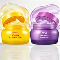 Crème Visage Illuminatrice et Raffermissante KOEC au Bakuchiol et Niacinamide en Capsules – Hydratant Éclaircissant Anti-Taches