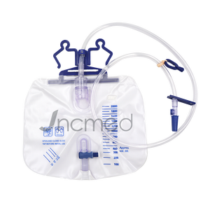 Sac de collecte d'urine jetable pour hôpital, 2000 ml, sac de drainage d'urine médical pour adultes - Product Image 1