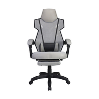 WS2179 Chaise de bureau ergonomique en maille pour le gaming, inclinable, avec support lombaire réglable, capacité 120 kg, vérin de classe 3