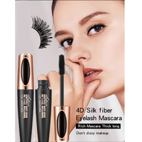 En stock, breloque tendance, imperméable, intense, mince et touffu, forme de cils en fibre de soie, beaux cils bouclés, crème mascara