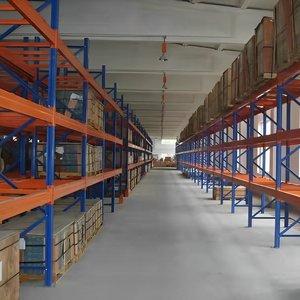 Estantería ajustable de hierro/acero metálico para palés, estantería duradera para carretilla elevadora, estante protegido contra la corrosión directa para almacenamiento en almacén - Product Image 4