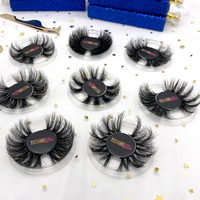 Boîtes personnalisées pour cils, cils en faux vison 25 mm, faux cils 3D, marque privée, cils vegan super volumineux