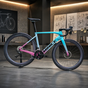 <span class=keywords><strong>Bicicleta</strong></span> de Carretera de Fibra de Carbono Profesional de Alto Rendimiento Personalizable para Competiciones de Adultos, 24 Velocidades, Transmisión Mecánica - Product Image 2