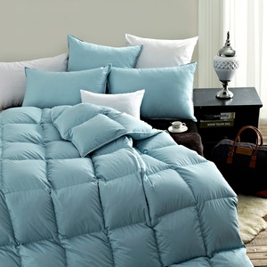 En gros 60% Blanc <span class=keywords><strong>Duvet</strong></span> <span class=keywords><strong>de</strong></span> <span class=keywords><strong>canard</strong></span> Couette 100% Naturel Coton Tissu Couette <span class=keywords><strong>edredon</strong></span> reine Haute Densité Tissu Couette - Product Image 2
