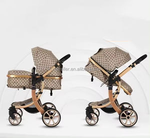 Cochecito Doble Buggy con <span class=keywords><strong>Capazo</strong></span> Portátil, Cesta para Dormir para Bebés, Capota para Cochecito, Cubierta Impermeable Acolchada, Material Oxford, Marco de Aleación de Aluminio, 20 kg - Product Image 6