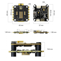 Flashhobby Drone RC F722, Aksesori kendaraan balap 30.5x30.5 MPU6000 4in1 3-6s ESC dengan BLHELIS 60A FPV