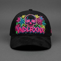 Casquette de baseball personnalisée à profil bas, visière incurvée, non structurée, 6 panneaux, fermeture à sangle, coton lavé, design rétro, broderie 3D de lettres, unisexe