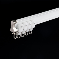 Rail de rideau flexible en métal, pliable, pour plafond, avec un design moderne pour la décoration de la maison