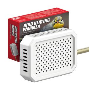 Nomoypet เครื่องให้ความร้อนนกโลหะสีขาวพร้อมท่อโลหะป้องกัน<span class=keywords><strong>ก</strong></span>าร<span class=keywords><strong>ก</strong></span>ัด - Product Image 1