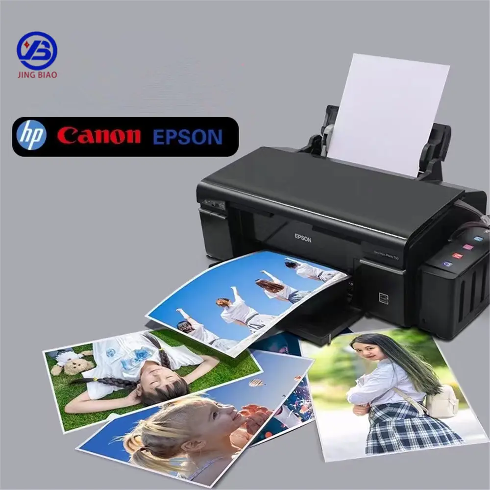 Waterproof Inkjet Vinyl Sticker Label Glossy White Sticker A4 Self Adhesive Photo Paper For Laser And Inkjet Printer