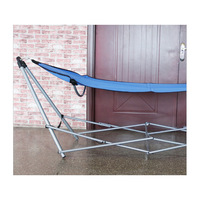 Hamac pliant d'extérieur et d'intérieur avec support, capacité de charge de 200 kg, en tissu, balançoire de camping facile à monter