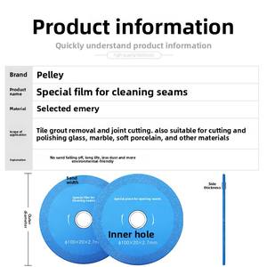 <span class=keywords><strong>Lame</strong></span> <span class=keywords><strong>de</strong></span> scie diamantée brasée BEILI 30mm-100mm pour le déjointage des carreaux, le retrait <span class=keywords><strong>de</strong></span> la coulis et les travaux <span class=keywords><strong>de</strong></span> jointoiement des carreaux en porcelaine et céramique vitrifiée - Product Image 4