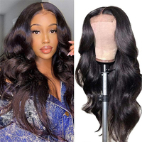 Perruque longue ondulée de 26 pouces pour femme, douce et volumineuse, avec nœuds, résistante à la chaleur, en fibre haute température, style brésilien/vietnamien pour femmes noires