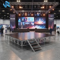 Scène de spectacle à faible coût, podium modulable, scène de concert en vente