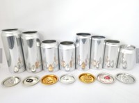 Canette de bière en aluminium à ouverture facile 202 ml avec impression personnalisée avec couvercles #330