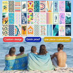 Logotipo personalizado Toalla de secado rápido Impresión de microfibra 100% poliéster Toalla de playa con logotipo Impresión personalizada - Product Image 4