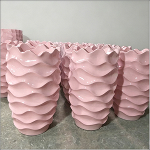 Grands pots de fleurs décoratifs blancs modernes, vases de sol pour hall d'hôtel, toile de fond de mariage, grands pots de plantes à louer - Product Image 5