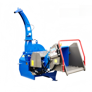 Déchiqueteuse à bois pour tracteur, 7 pouces, <span class=keywords><strong>10</strong></span> pouces de diamètre avec rouleaux d'alimentation automatique hydraulique et goulotte plus grande - Product Image 1