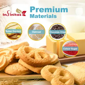 Biscuit Manufacturing Plant High Fiber Biscuit Round Tin Butter Cookies Halal Biscuits And Cookies