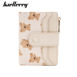 กระเป๋าสตางค์ผู้หญิง Baellerry ลายสัตว์ ซิปใส่เหรียญ ใส่บัตร สีขาวนวล - Product Image 1