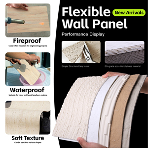 Panel de Pared de Cerámica Suave Ignífugo, Panel de Pared de Piedra Flexible para Renovación de Espacios Comerciales, Venta al Por Mayor de Fábrica - Product Image 2