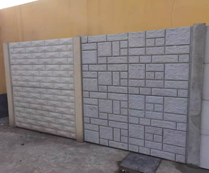 rubber plastic fence mold Precast Concrete Fencing form concrete border fence molds