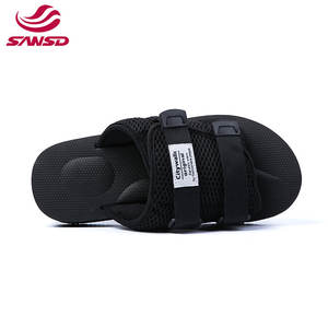 Slides Breathable Cool 2021 Trendy Customized Logo Casual Fabric Waterproof Fashion Slipper Soft Eva Outdoor Mens Slides Slipper