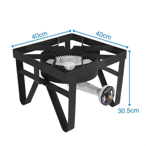 Réchaud à <span class=keywords><strong>gaz</strong></span> portable d'extérieur robuste à brûleur unique haute pression avec protection anti-extinction pour usage domestique et de table - Product Image 3