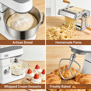 Factory Home Kitchen Cake Aid 7l+1.5l Low Noise Bread Maker Food Dough Stand Mixer NS01006 - Product Image 6