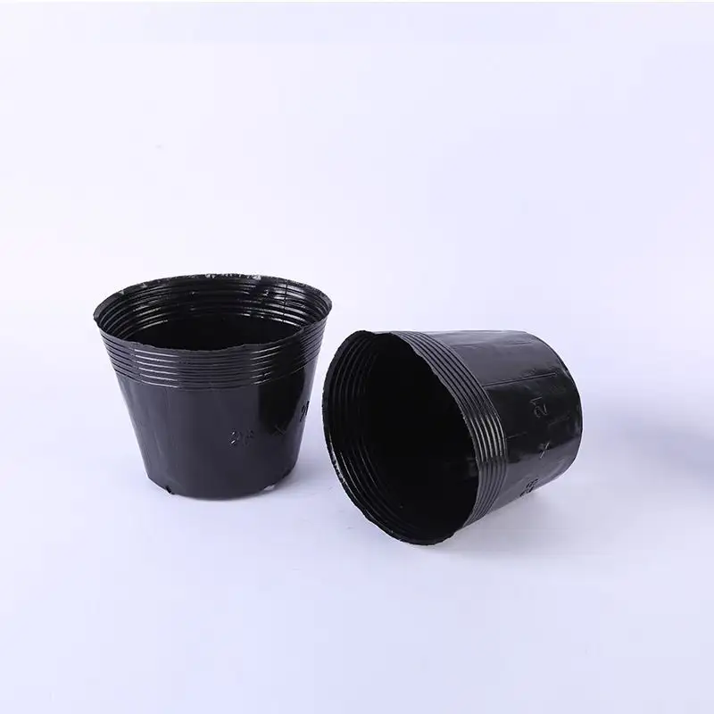 Outdoor High Quality Pots Large Plastic Black Container For Plants Blow Mold Flower Pot