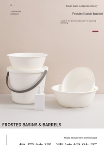 Seau en plastique portable <span class=keywords><strong>S1106</strong></span> pour la saison scolaire, lavabo, seau, seau de stockage d'eau ménager en gros - Product Image 5