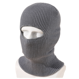 Cagoule d'hiver personnalisée en acrylique à un trou, style masque de ski, bonnet et cagoule, avec caractéristiques de tissu courantes - Product Image 1