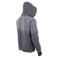 Sweat-shirts à capuche pour hommes en coton épais, gris anthracite délavé, avec motif roche, effet vieilli, style streetwear, personnalisés
