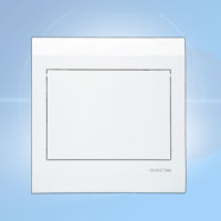 Boîtier de distribution électrique métallique personnalisé à 7 voies, vente en gros d'usine, montage encastré, blanc, fauve, transparent, PC, métal, cuivre