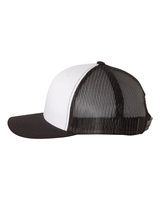 Vente en gros d'usine de casquette camionneur 6606 en maille noire et blanche avec logo brodé en coton 6 panneaux Snapback pour River Trips Caps Vietnam