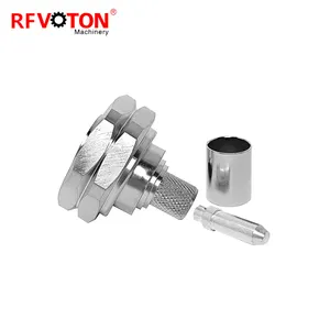 DIN male crimp straight rf connector 7/16 din for lmr400 cable connector