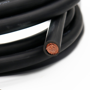 Soudage de câble en cuivre <span class=keywords><strong>OFC</strong></span> 4mm2 10mm2 16mm2 25mm2 Câble d'alimentation en caoutchouc de classe K Câble de soudage - Product Image 1